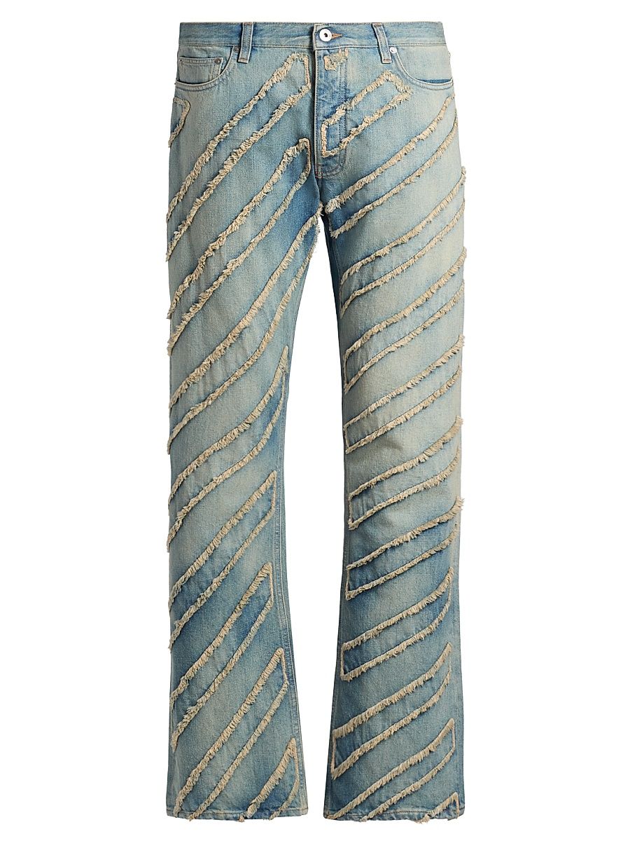 Men's Diag Ao Skinny Flare Jeans - Dirty Blue - Size 38