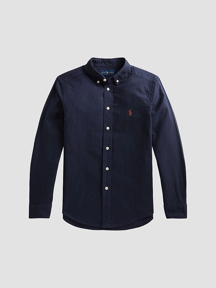 Little Boy's & Boy's Cotton Long-Sleeve Shirt - Navy - Size 3