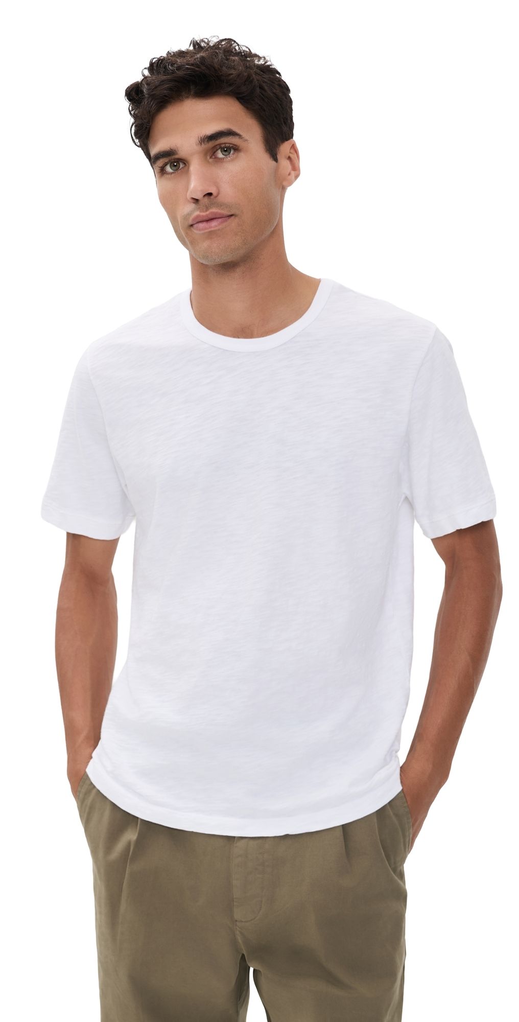 Alex Mill Standard T-Shirt In Slub Cotton White S