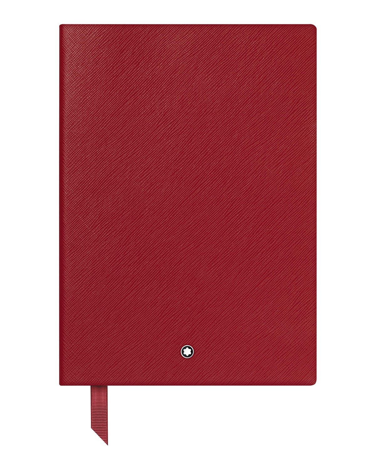 Fine Stationary Leather Notebook #146, Red