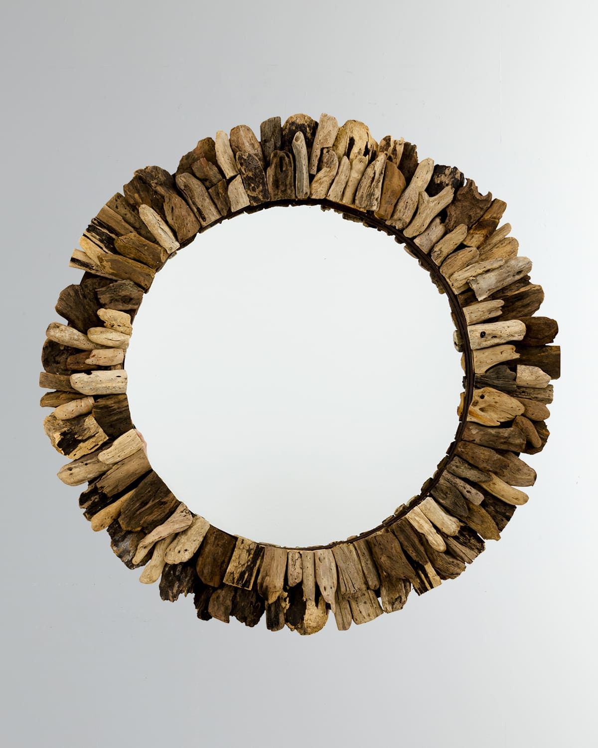 Driftwood Round Mirror