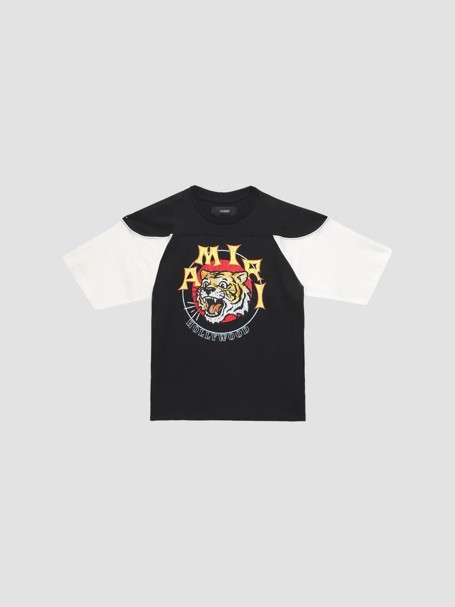 Amiri Boy's Little Boy's & Boy's Tiger Rugby T-Shirt - Black - Size 4