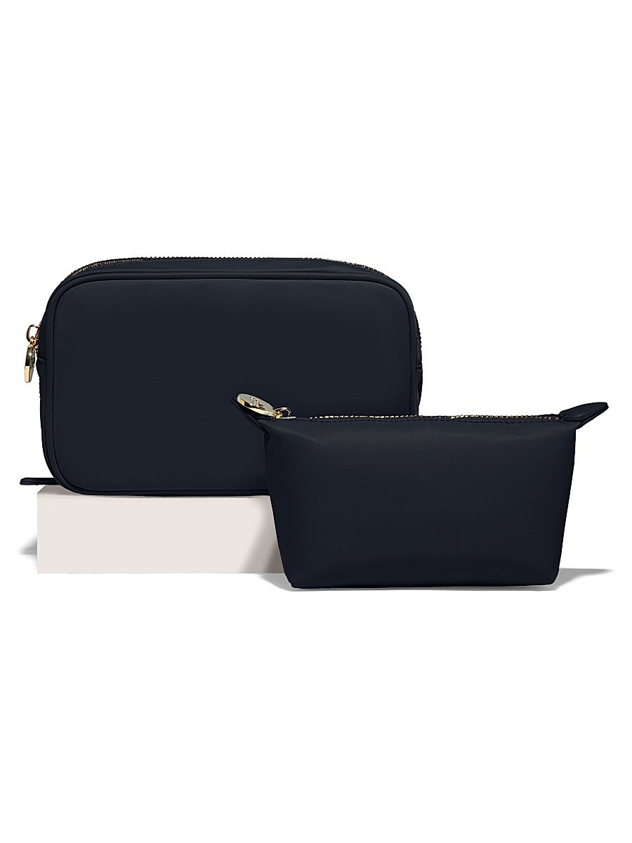 Women's Double Zip And Pouchette Set - Sapphire