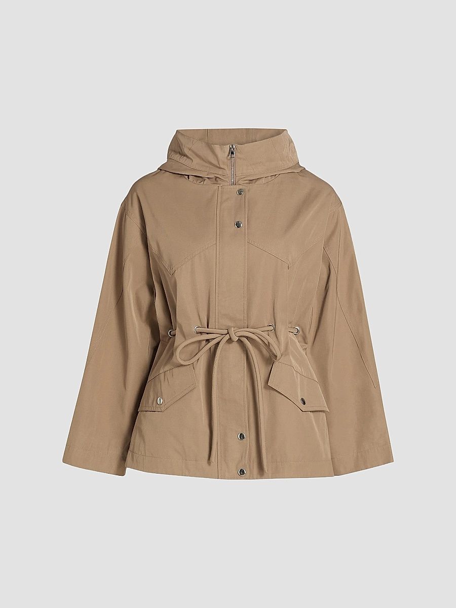 ba & sh Women's Ilio Mini Trench Coat - Camel - Size Medium
