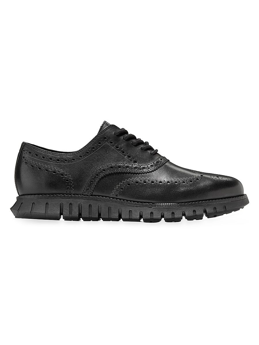 Men's Zerogrand Remastered Wingtip Oxfords - Black - Size 13