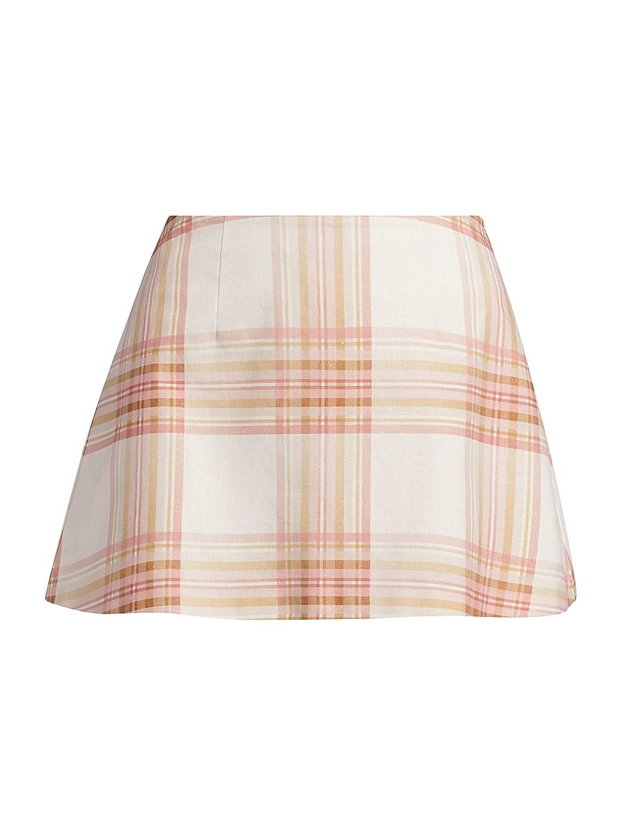 Women's Claudia Paid Miniskirt - Peony Antique Plaid - Size 14
