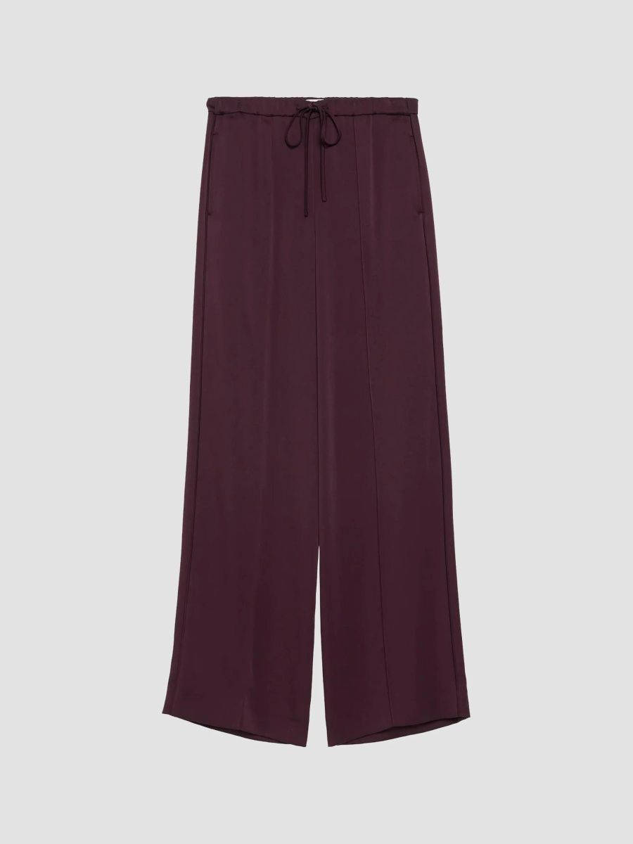 Vince Women's Tailored Drawstring Pintuck Pants - Blackberry - Size XS