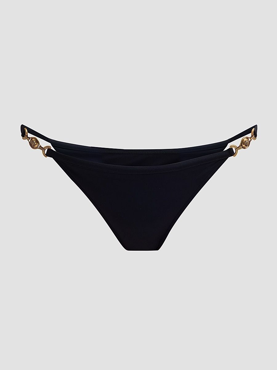 Women's Medusa Head Hardware Bikini Bottom - Black - Size XL