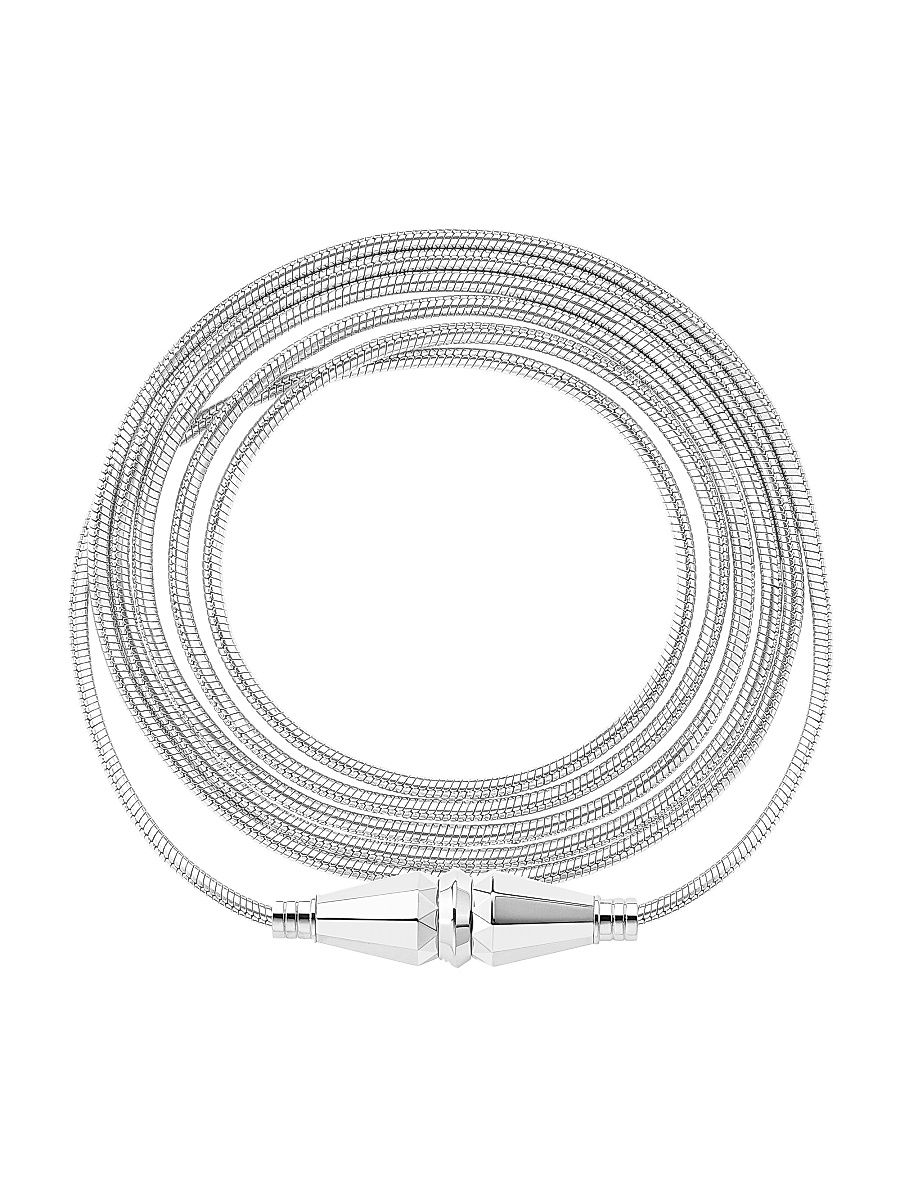 Women's Jack de Boucheron 18K White Gold Long Cable Necklace - White Gold