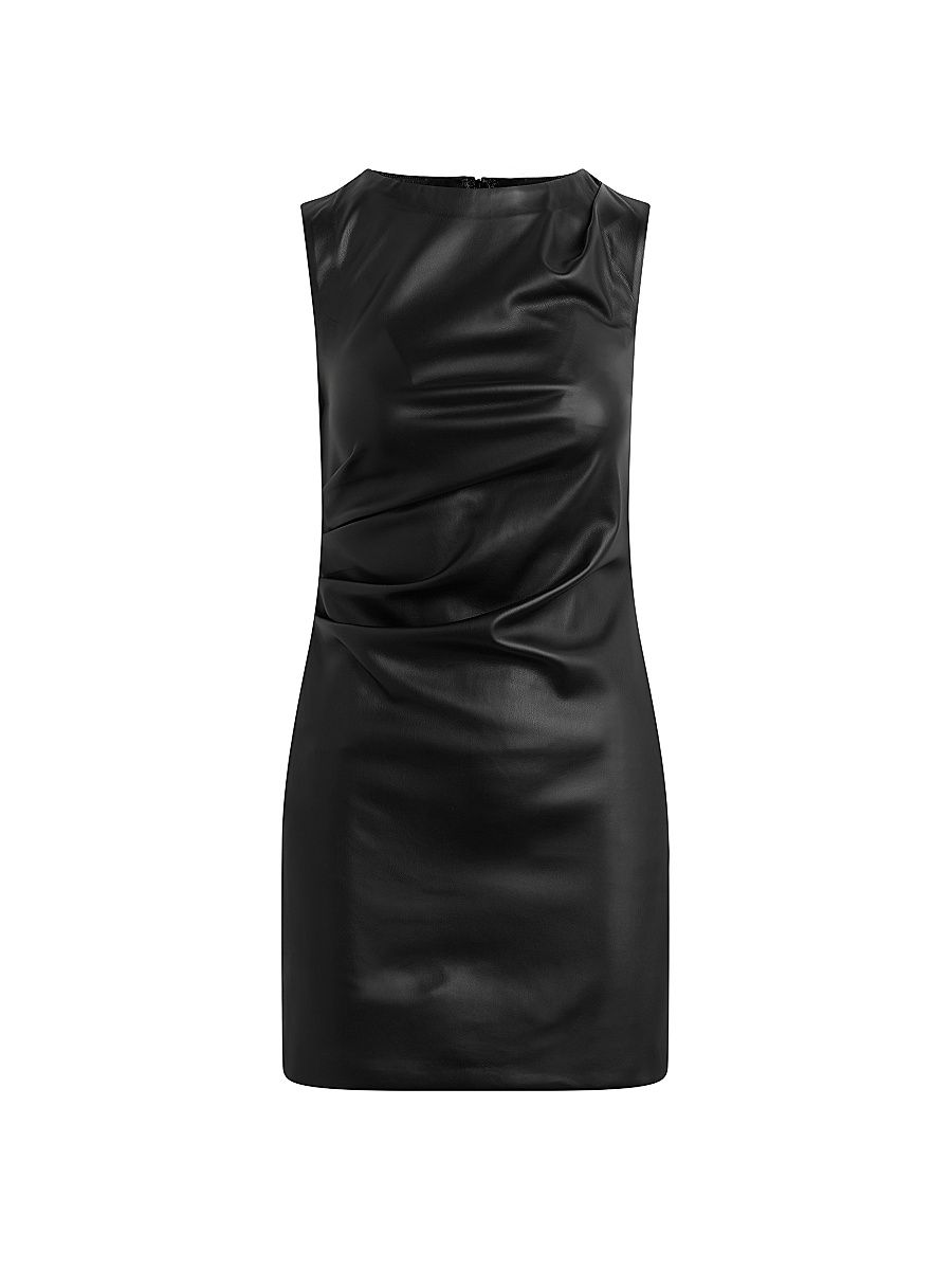 Women's The Meg Faux Leather Minidress - Black - Size XS