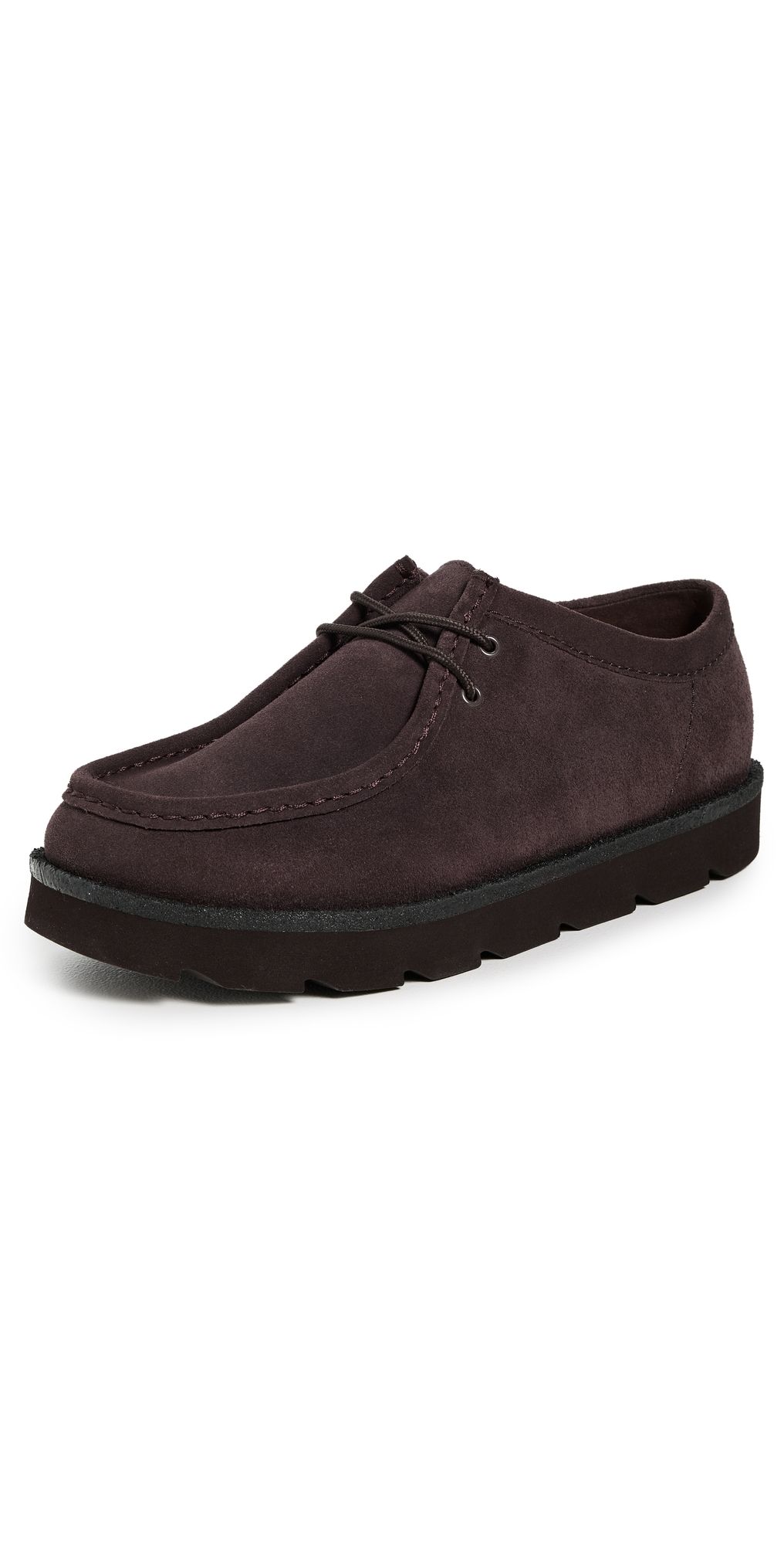 Clarks Meare Walla Lace Up Shoes Dark Brown Suede 8