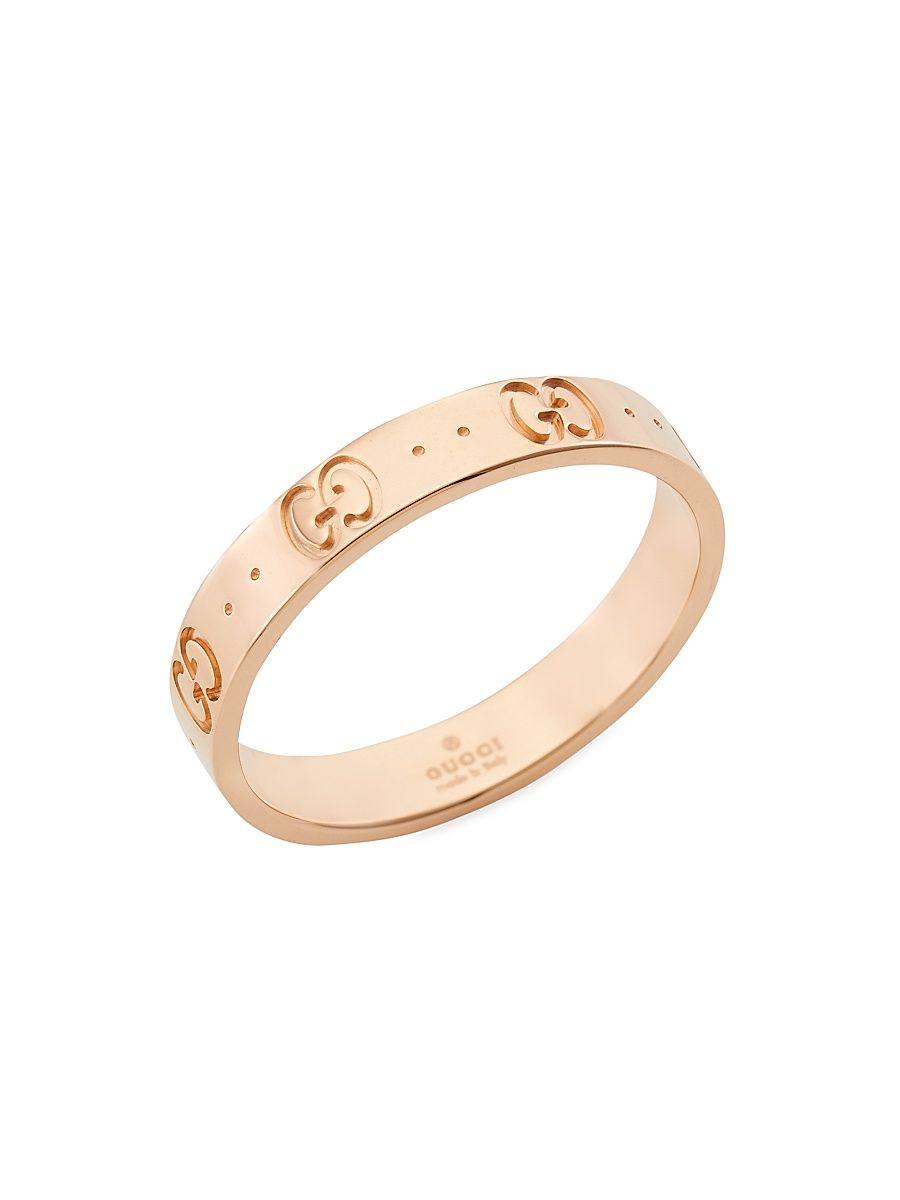 Men's 18K Rose Gold Icon Thin Band - Size 9