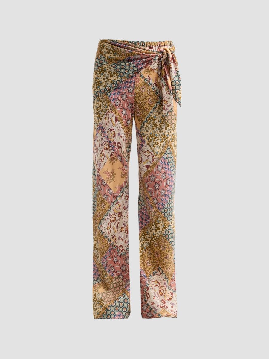 Zimmermann Women's Fairlight Bias Pants - Floral Patchwork - Size 0