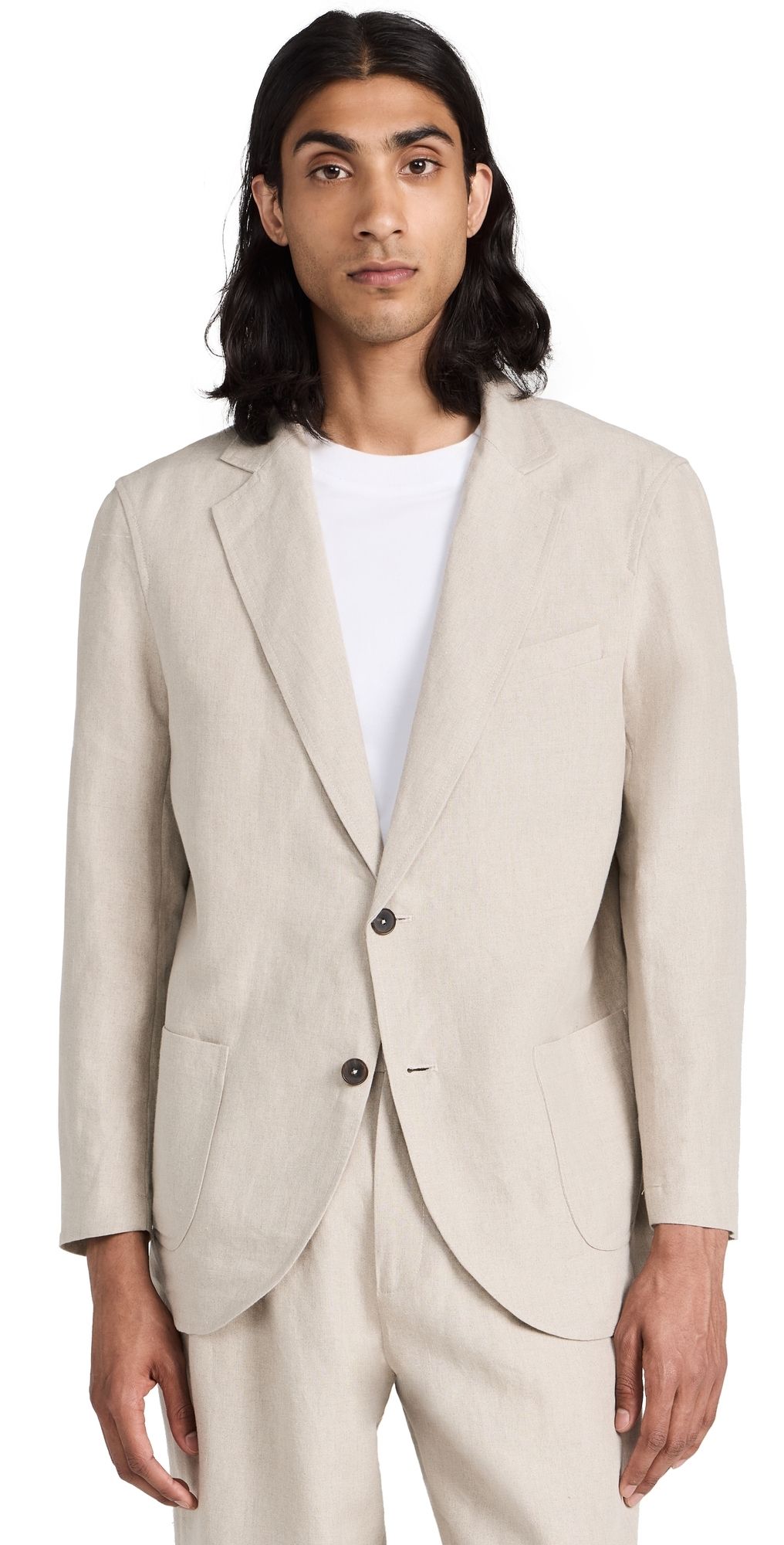 De Bonne Facture Linen Essential Jacket Undyed Flax 52