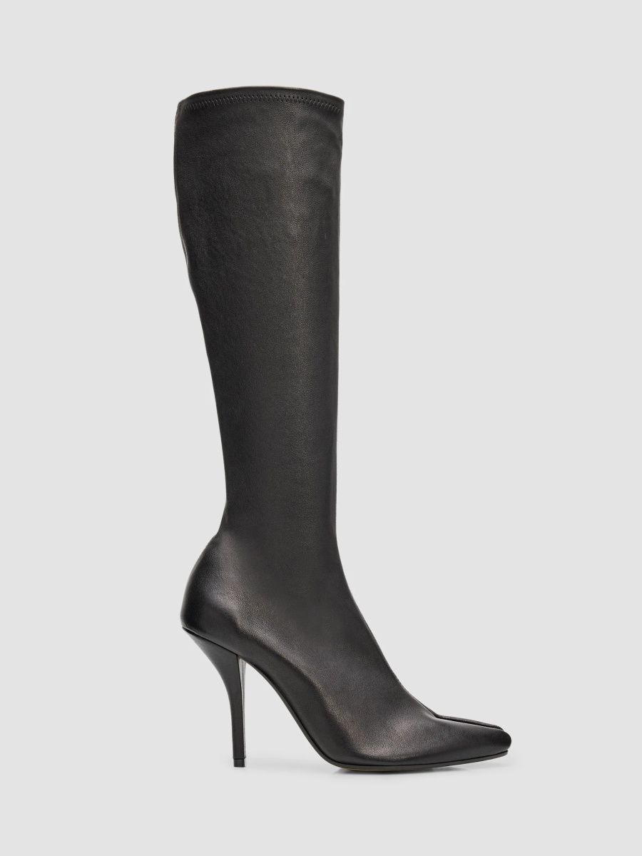 Maison Margiela Women's 100MM Tabi Claw Knee Boots - Marron Glace - Size 8