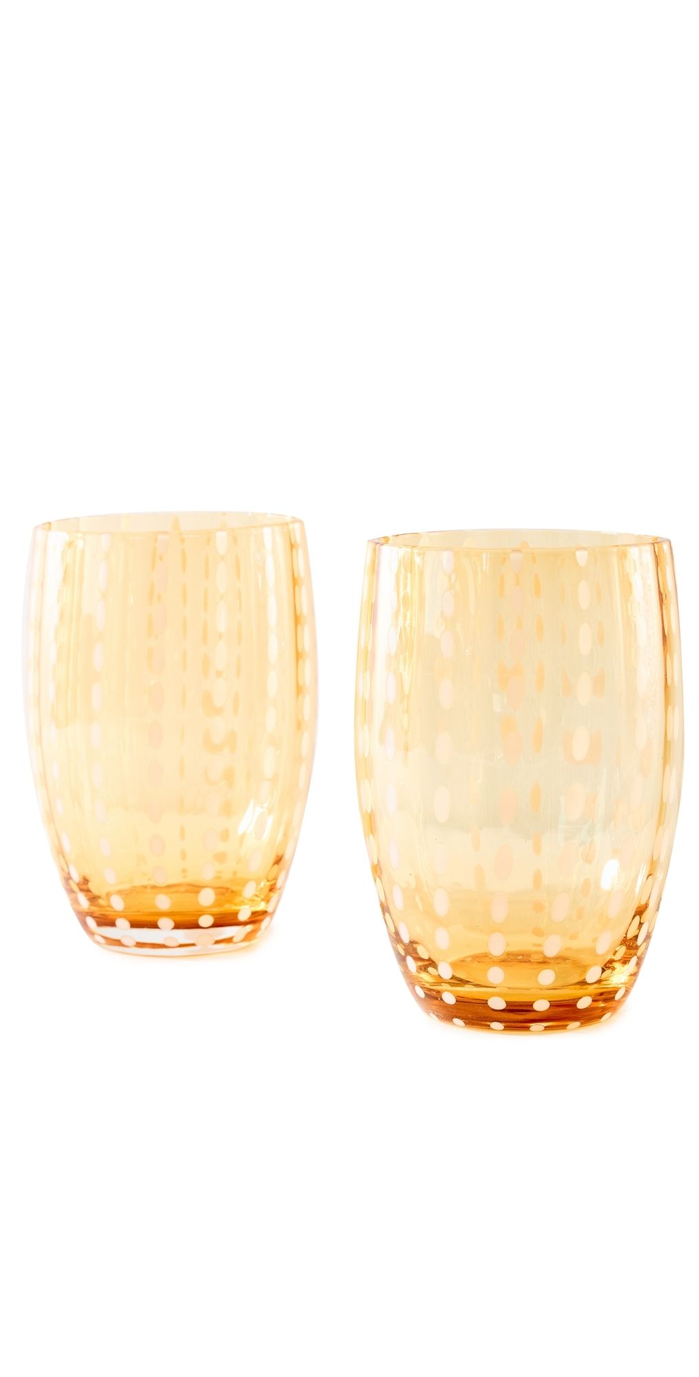 Zafferano Perle Tumbler Set of 2 Amber One Size
