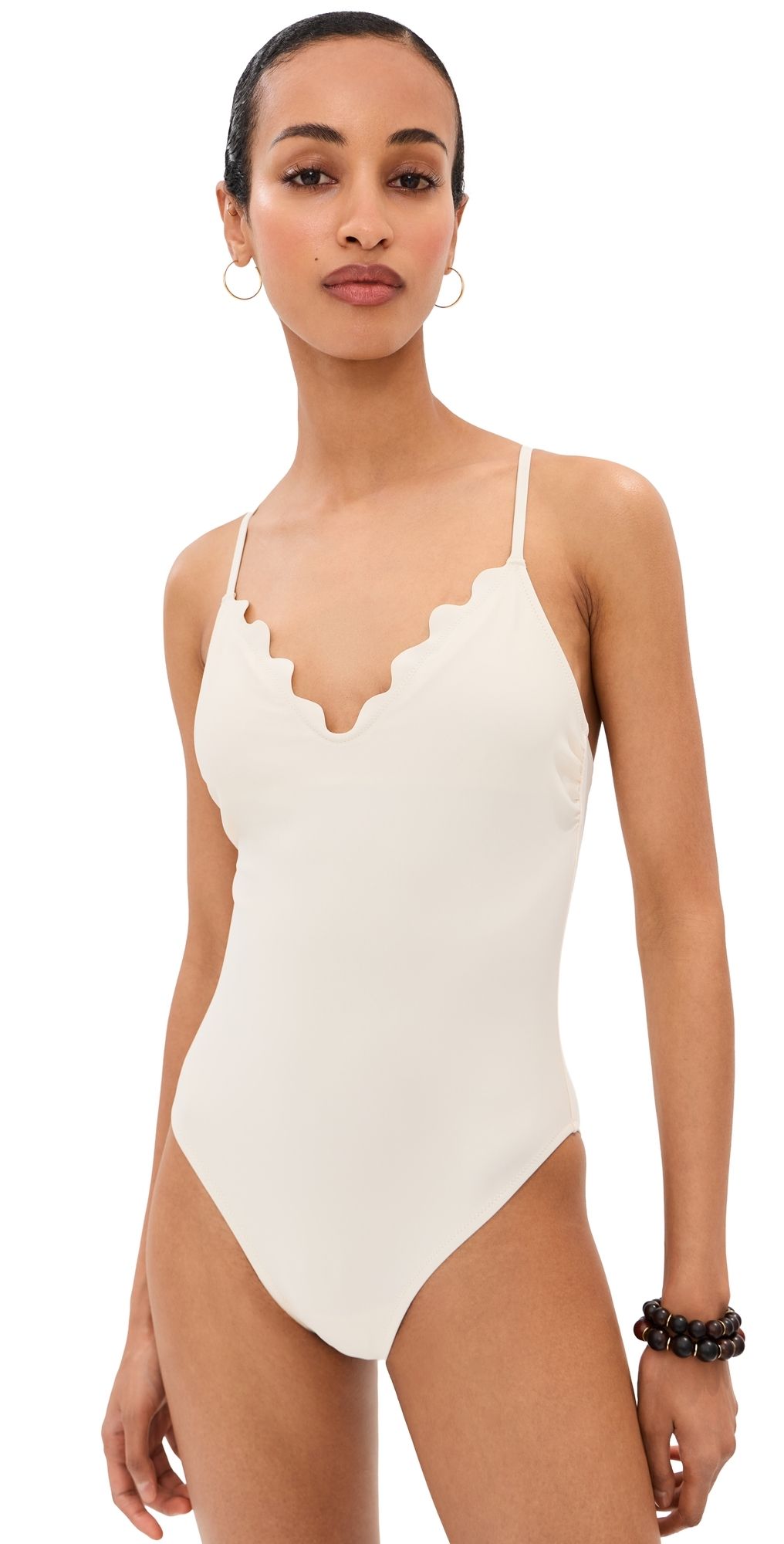 LE BOP Scallop One Piece Ivory XS