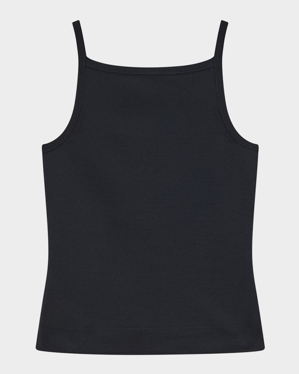 Square-Neck Viscose Knit Tank