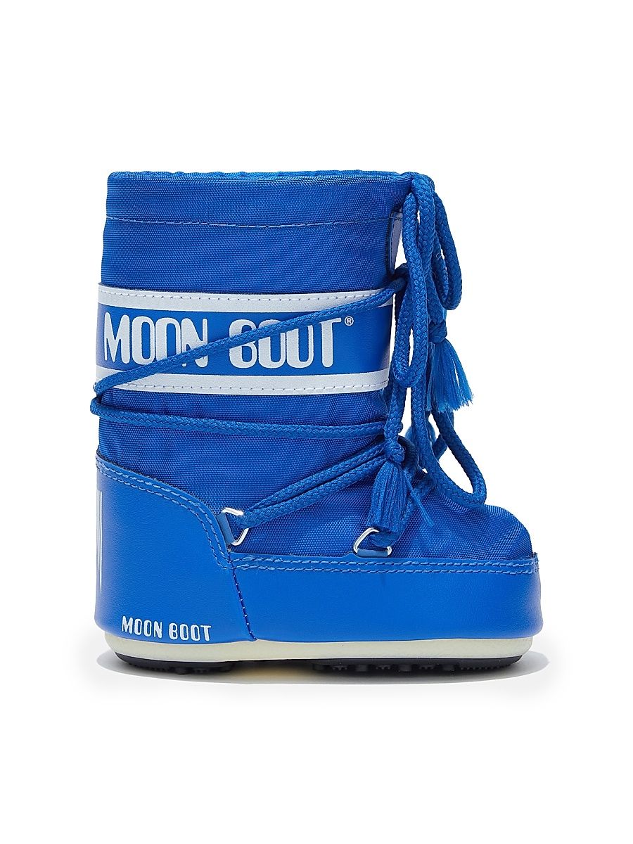 Baby's Icon Mini Padded Nylon Boots - Electric Blue - Size 4 (Baby)