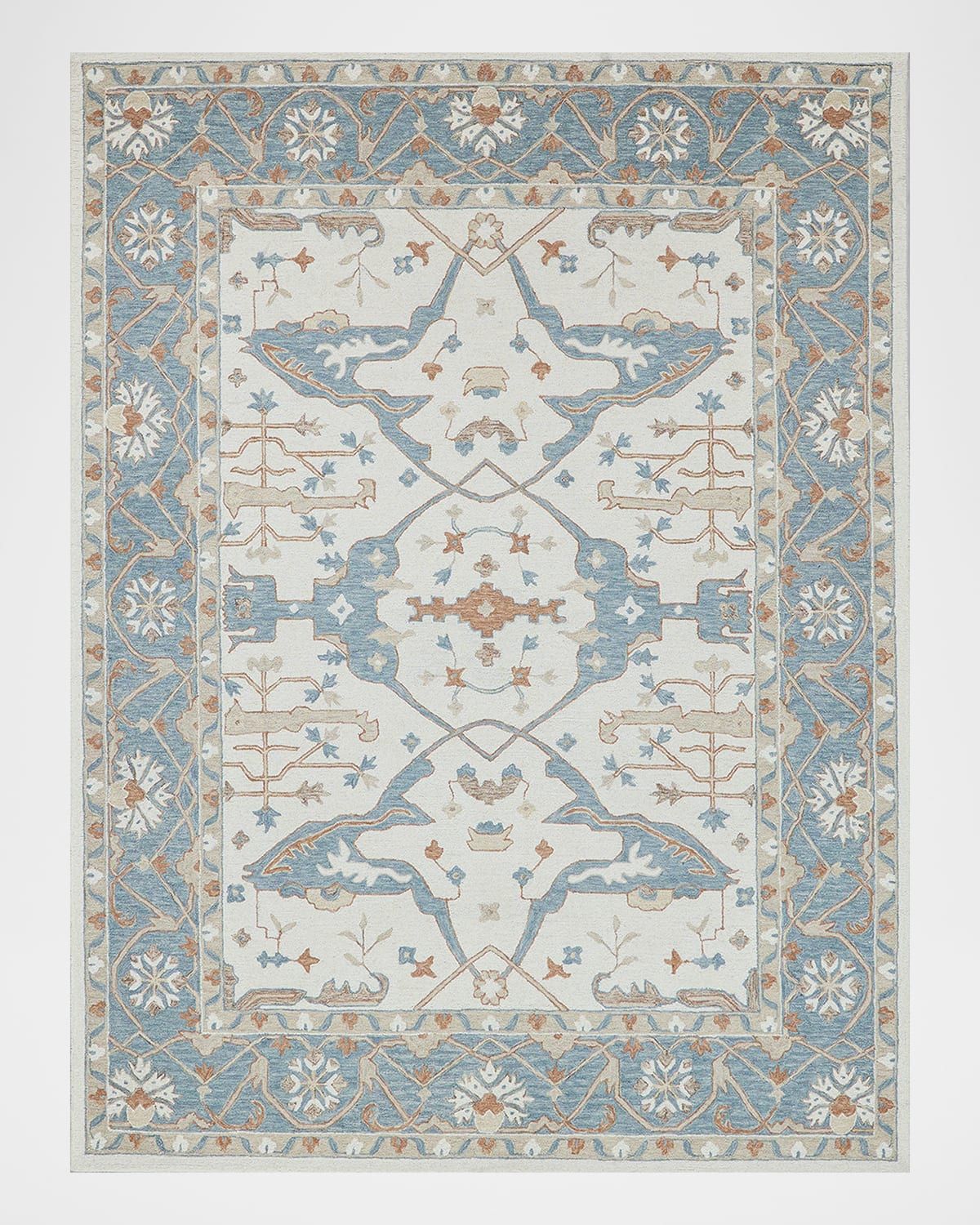 Claremont Hand-Tufted Light Blue Oushak Rug