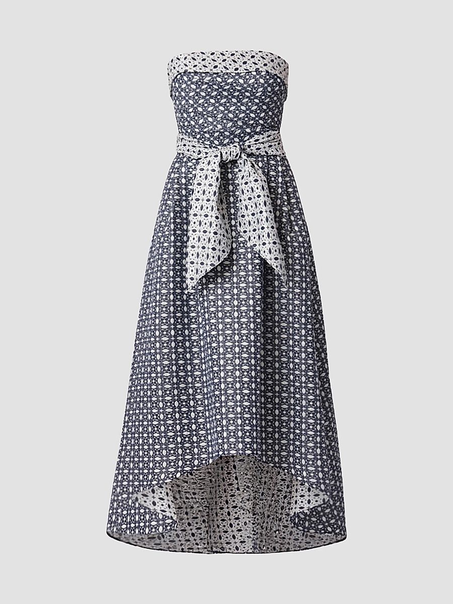 Shoshanna Women's Ellison Strapless High-Low Dress - Indigo - Size 14