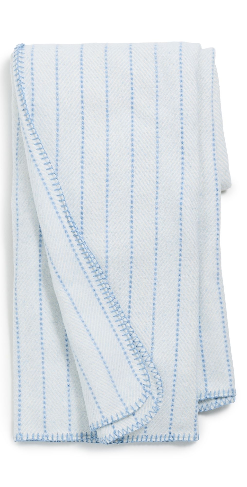 Weezie Herringbone Throw Blanket Sky One Size