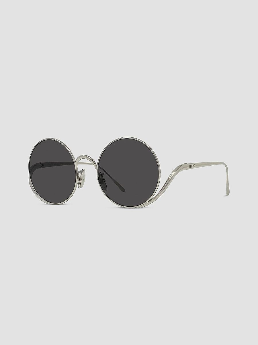 LOEWE Women's 50MM Round Sunglasses - Silver Grey
