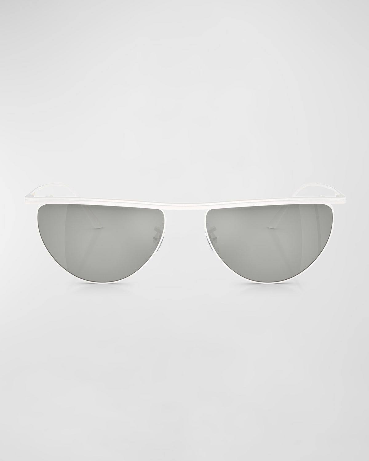 Sleek Metal Windsor Rim Sunglasses