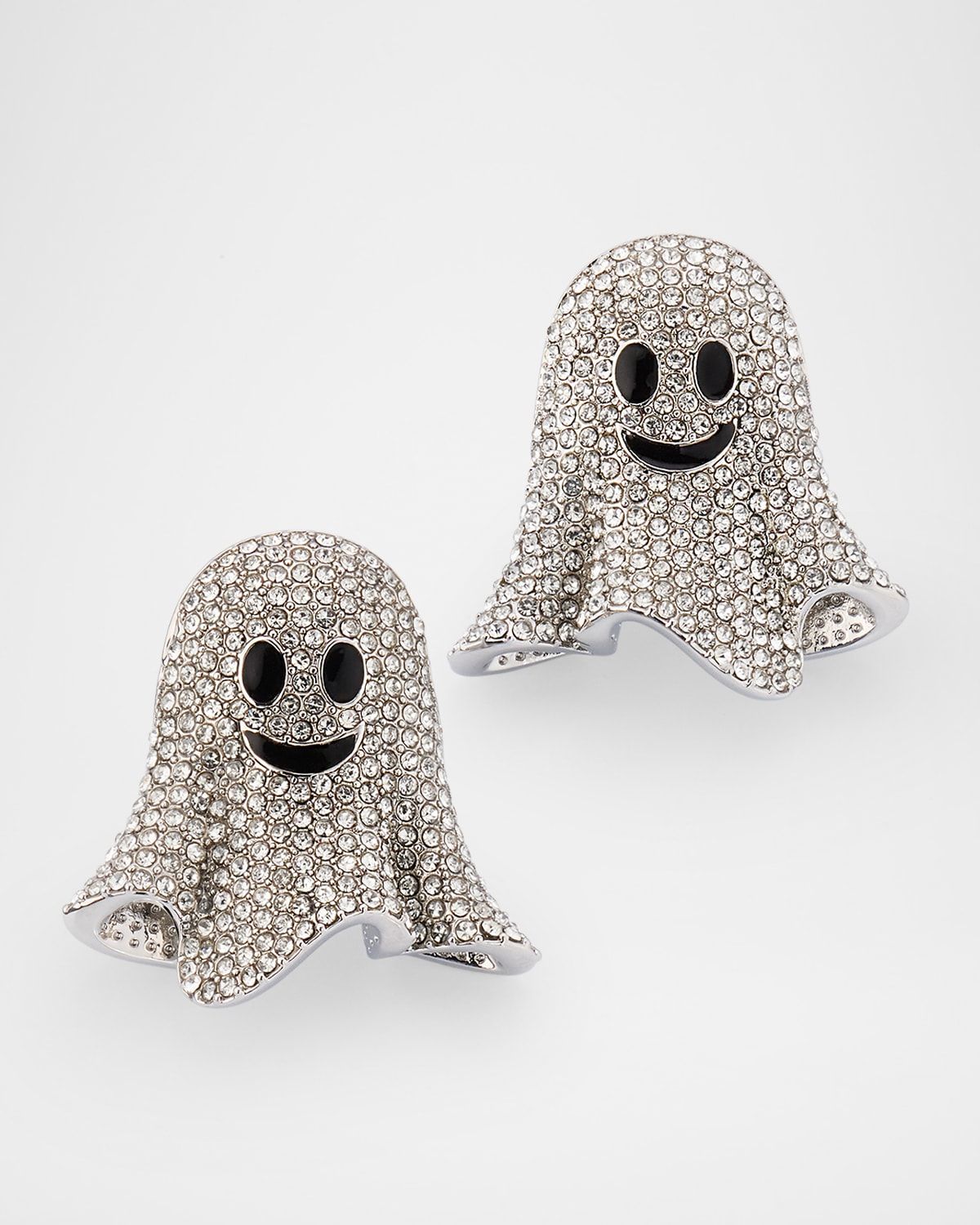 Pave Ghost Statement Studs