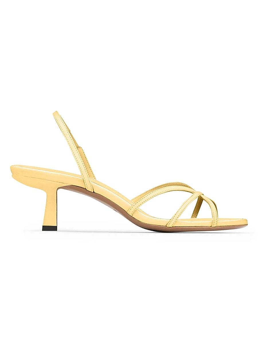 Women's Nostalgic Modernism Ibor 55MM Leather Slingback Sandals - Sorbet - Size 11