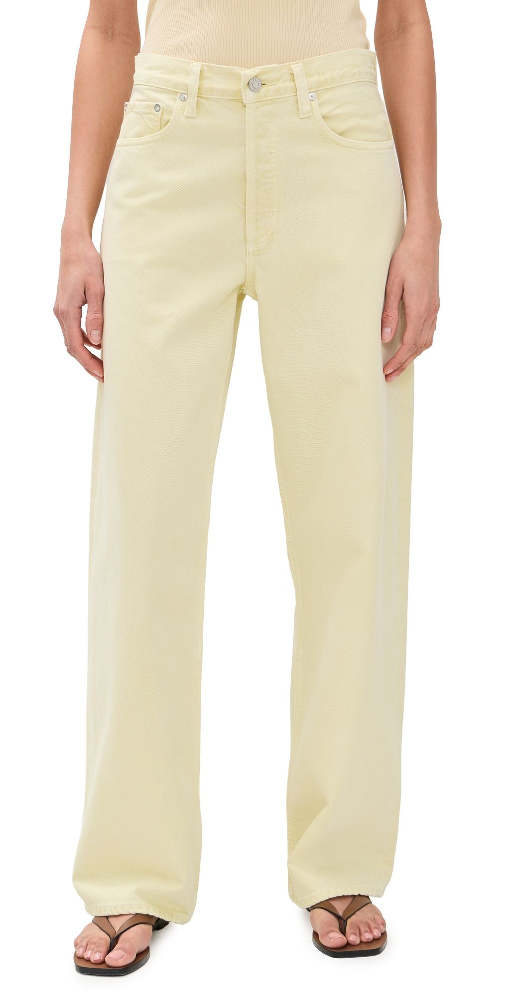 AGOLDE Arc Jeans Lemon Zest 27