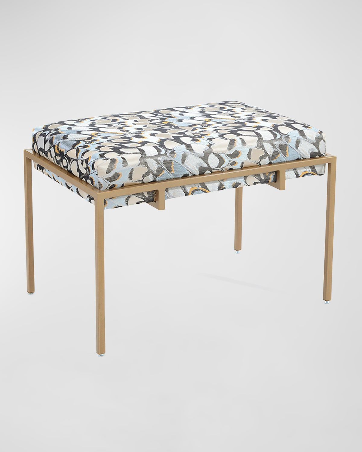 Upholstered Metal 29" Bench