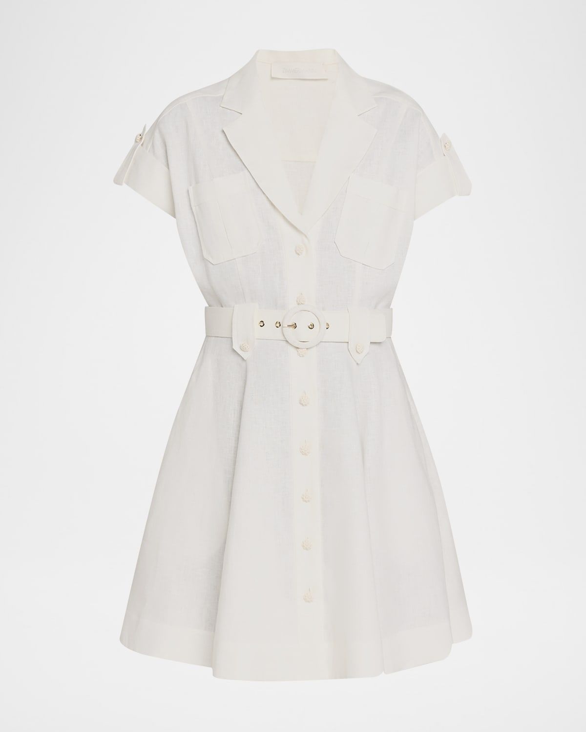 Awaken Linen Mini Shirtdress