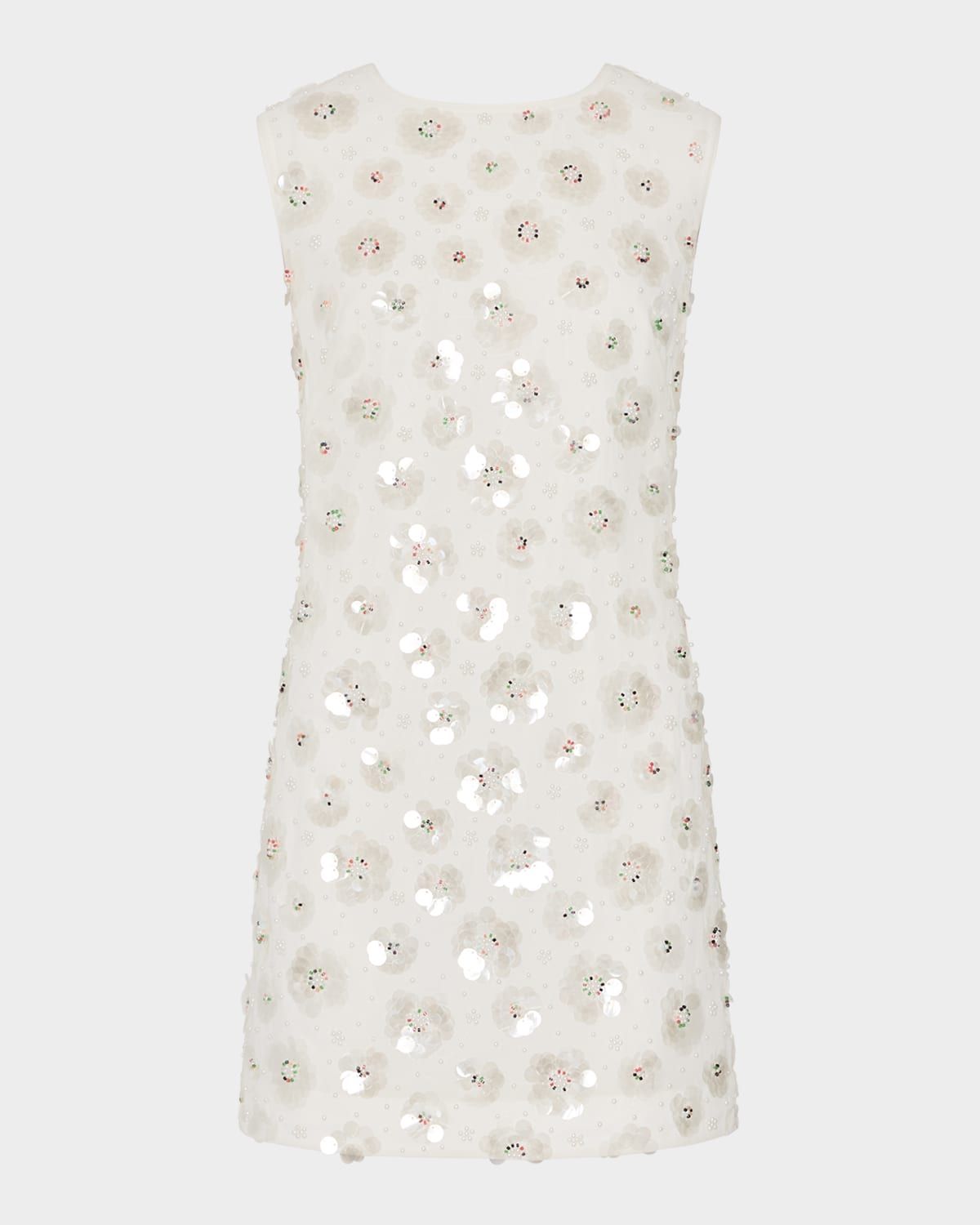 Ivette Beaded Sequin Floral Mini Dress