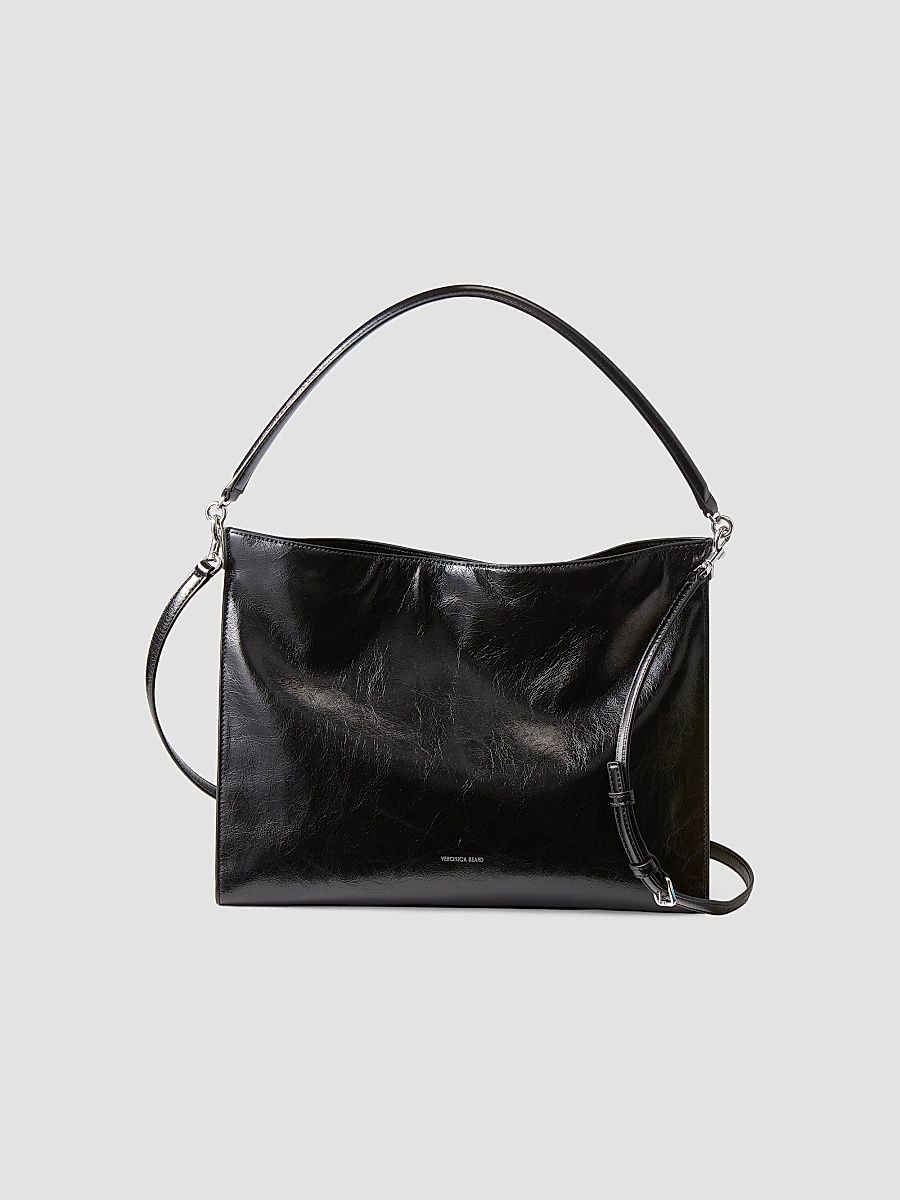 Veronica Beard Women's Vida Leather Shoulder Bag - Black