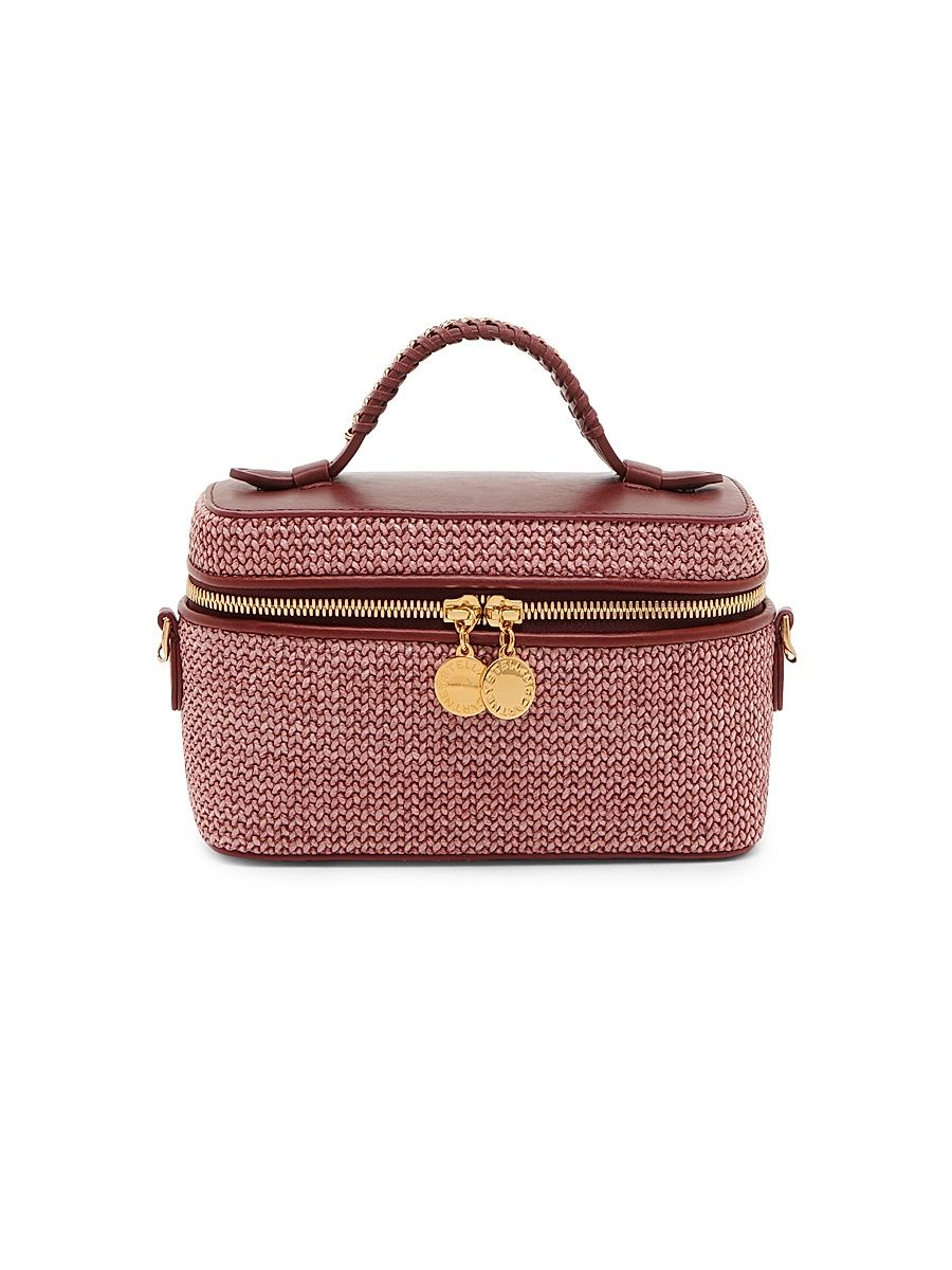 Women's Falabella Raffia Vanity Case - Cameo Cherry