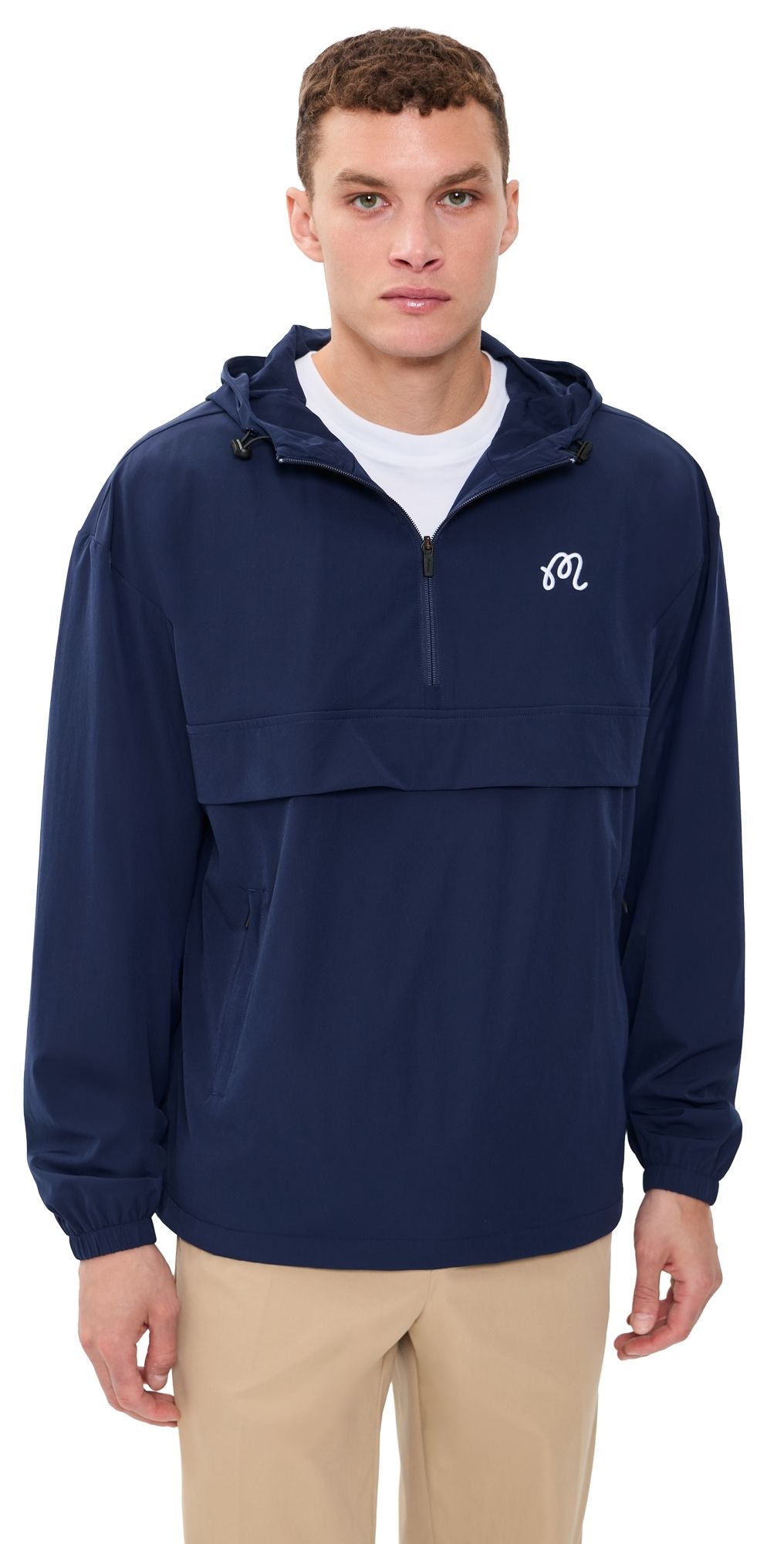 Malbon Ridge Anorak Jacket Navy L