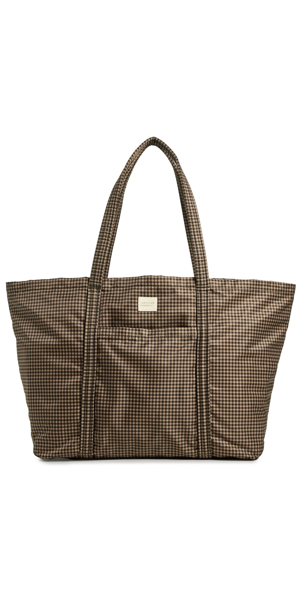 Loeffler Randall Dina Travel Tote Brown/Black Check One Size