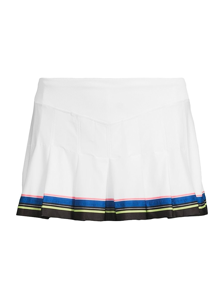 Women's Stripe It Up Hype Skort - White - Size XL