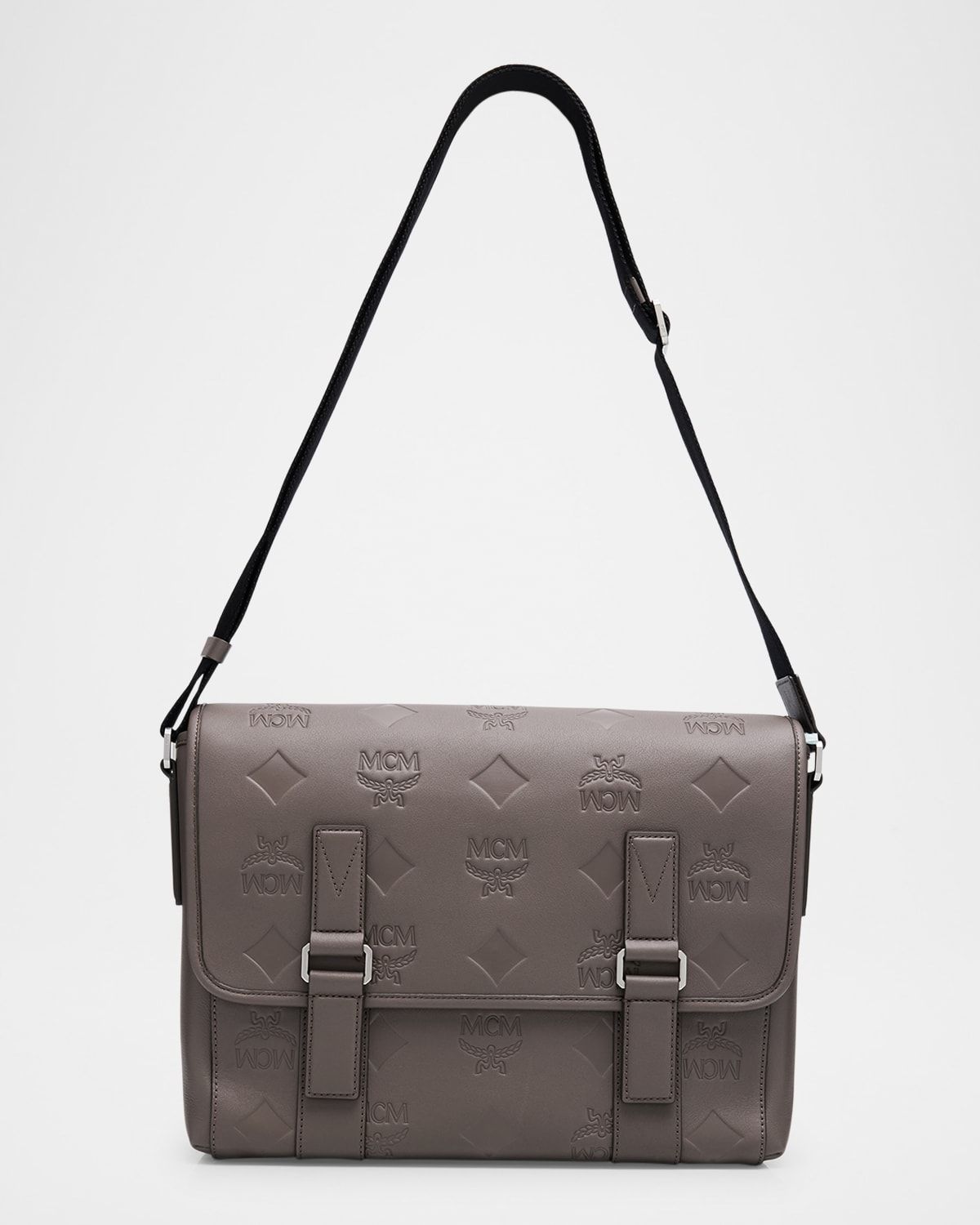 Men & apos;s Aren Monogram Leather Crossbody Bag
