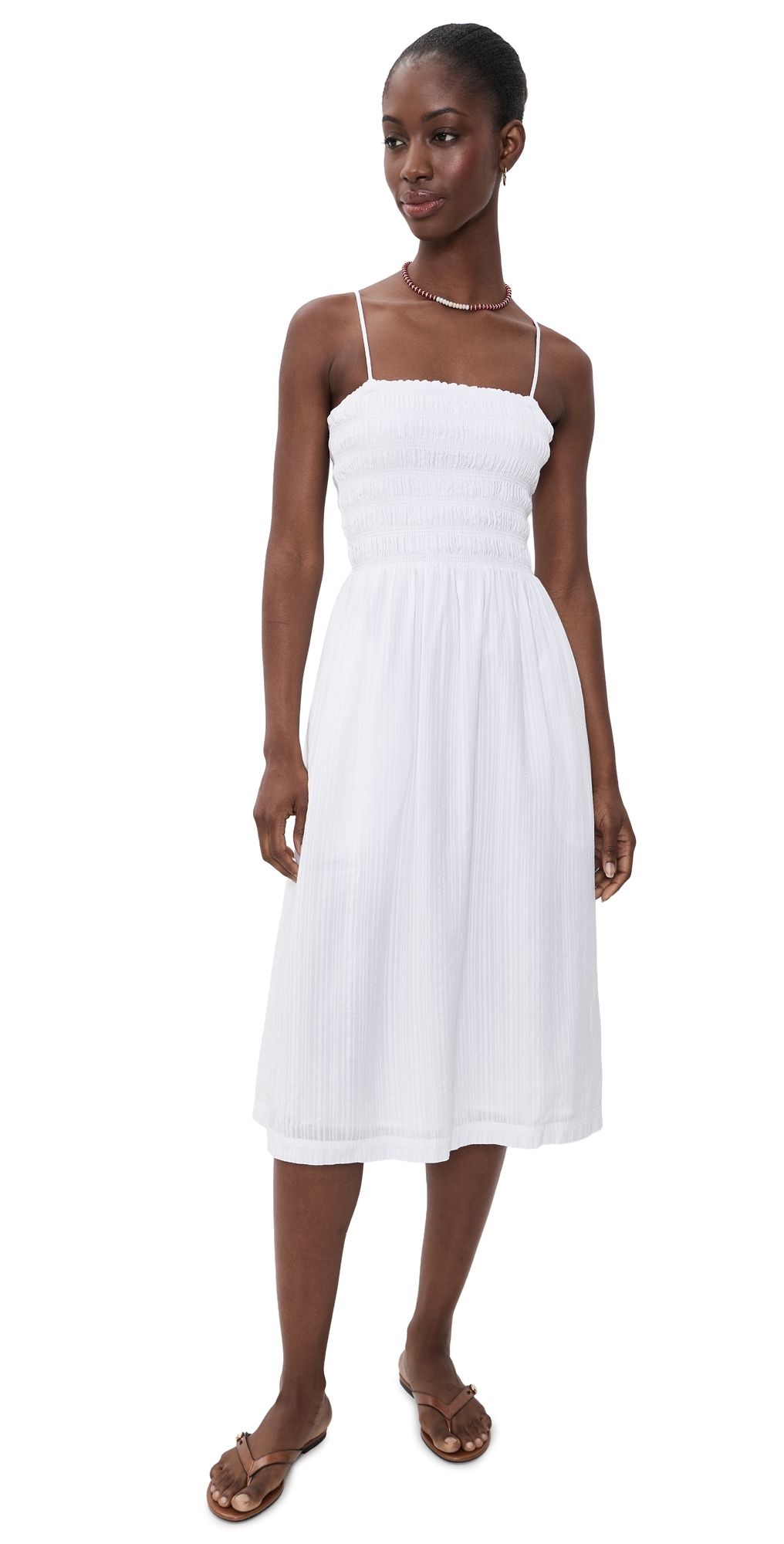 Madewell Peony Midi Dress White XL