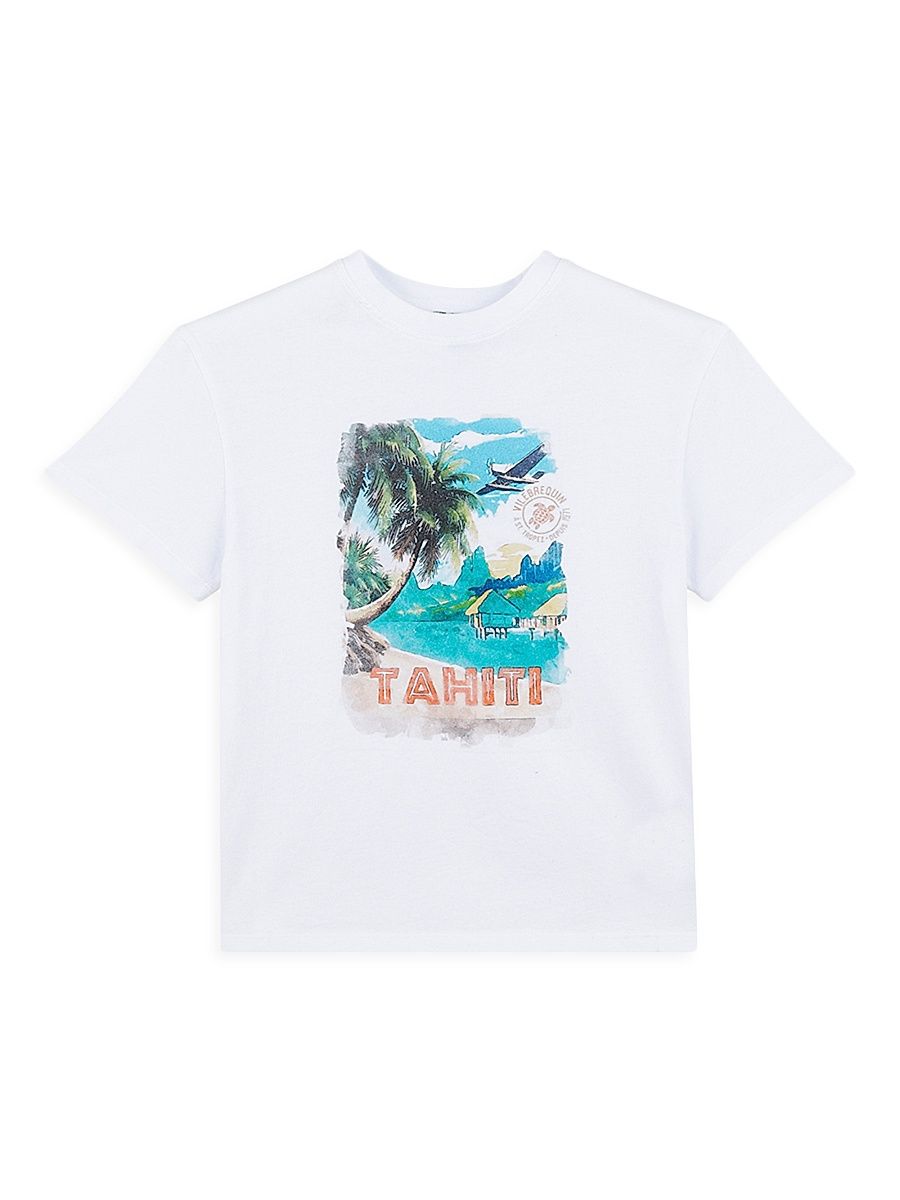 Little Boy's & Boy's Mini Tahiti T-Shirt - White - Size 12