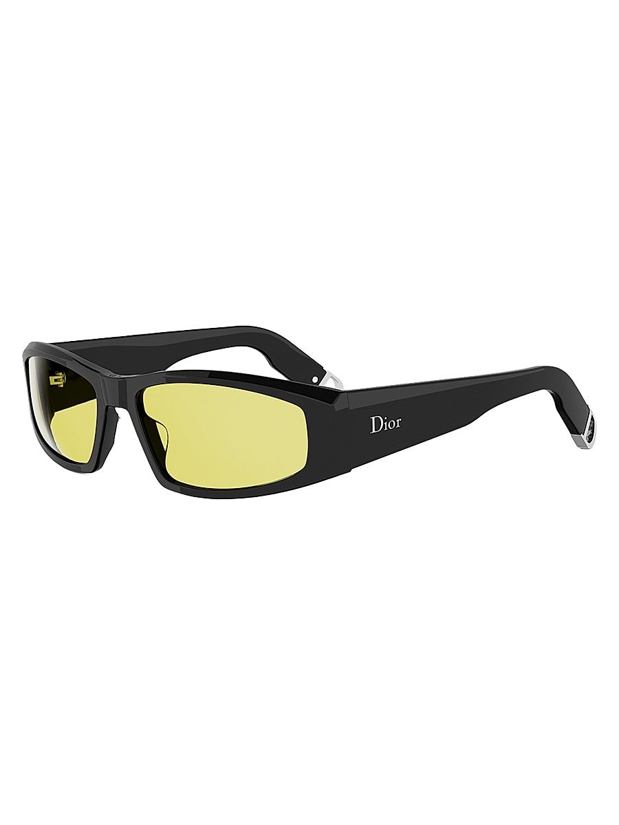 Men's DiorSymbol S1I 59MM Geometric Sunglasses - Black Brown