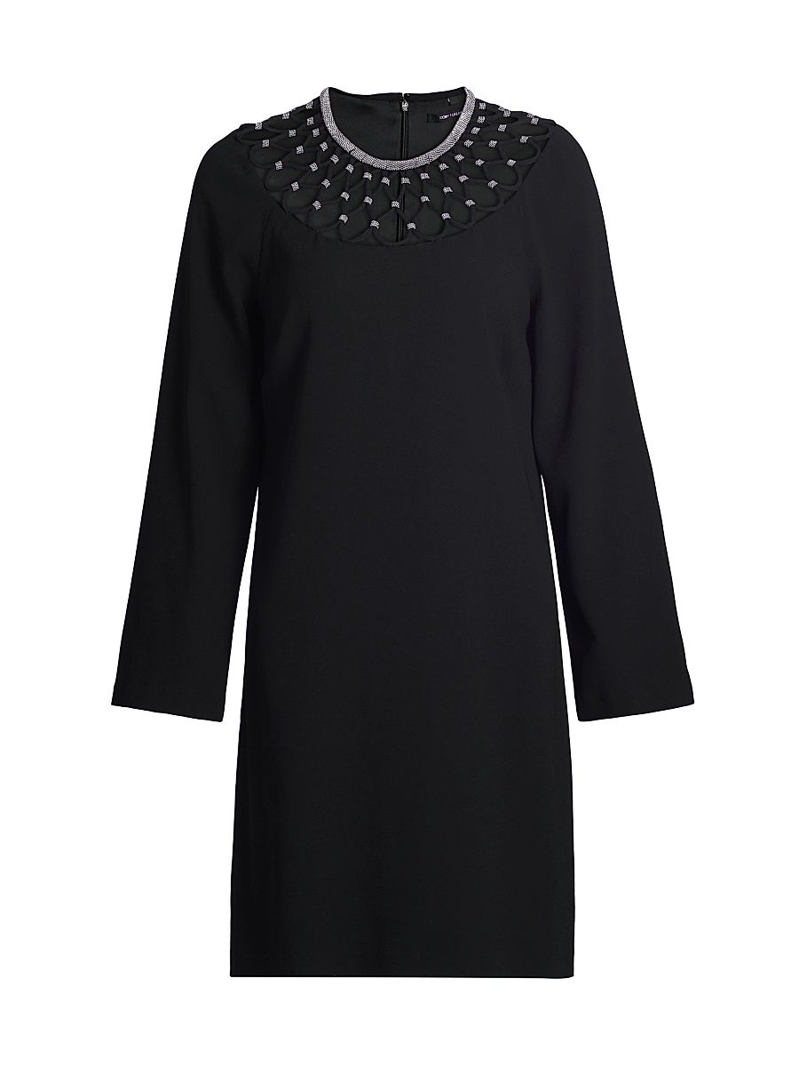 Women's Alby Cut-Out Long-Sleeve Minidress - Black - Size Large