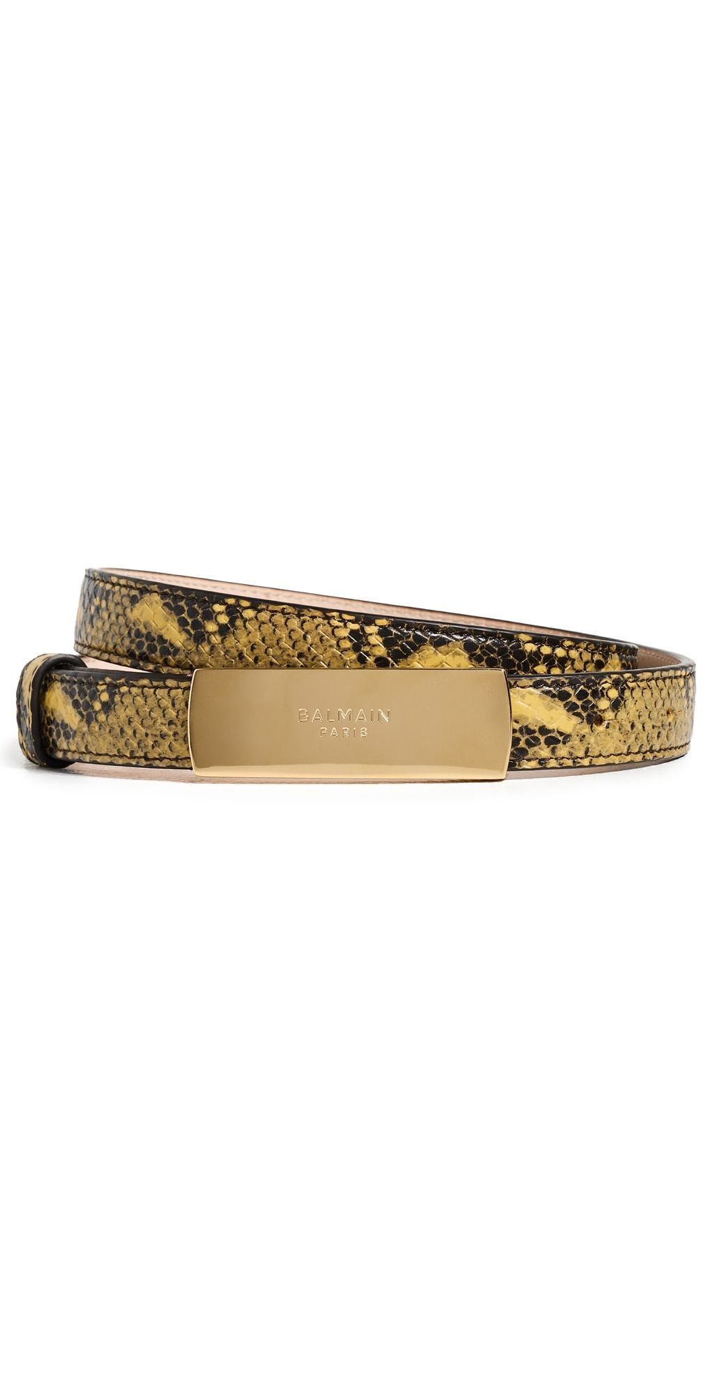 Balmain Balmain Python-Effect Belt Mimosa 75
