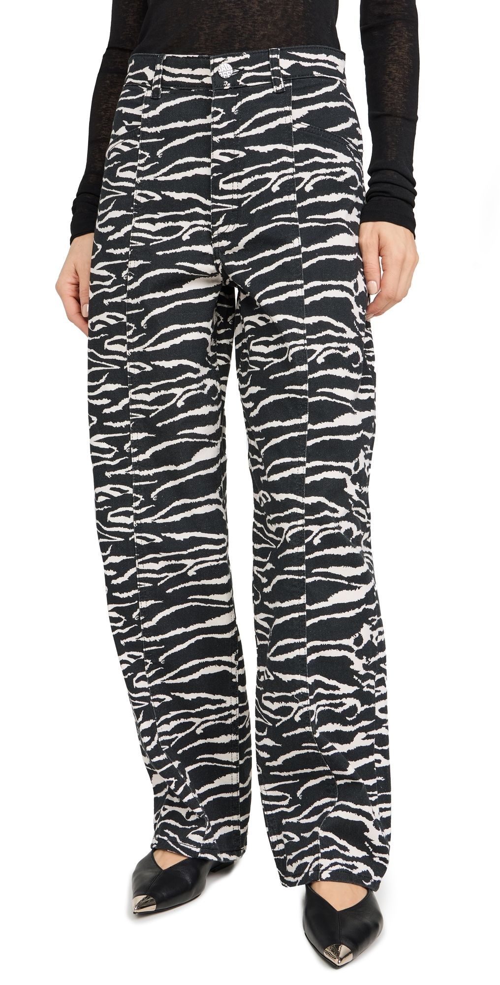 BAUM UND PFERDGARTEN Nara Jeans Black Whisper Zebra 36