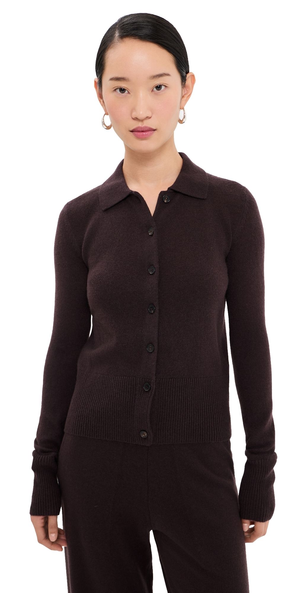 Le Kasha Fraga Cashmere Cardigan Prune XS