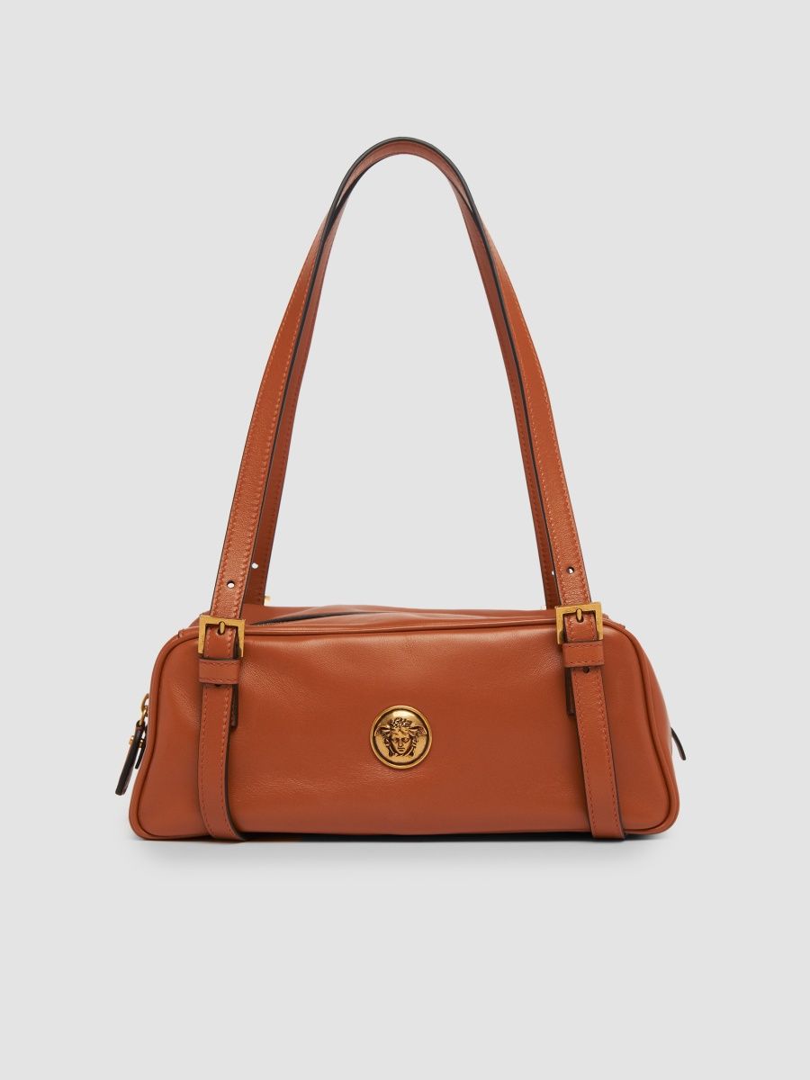 Versace Women's Small Leather Shoulder Bag - Leather Gold