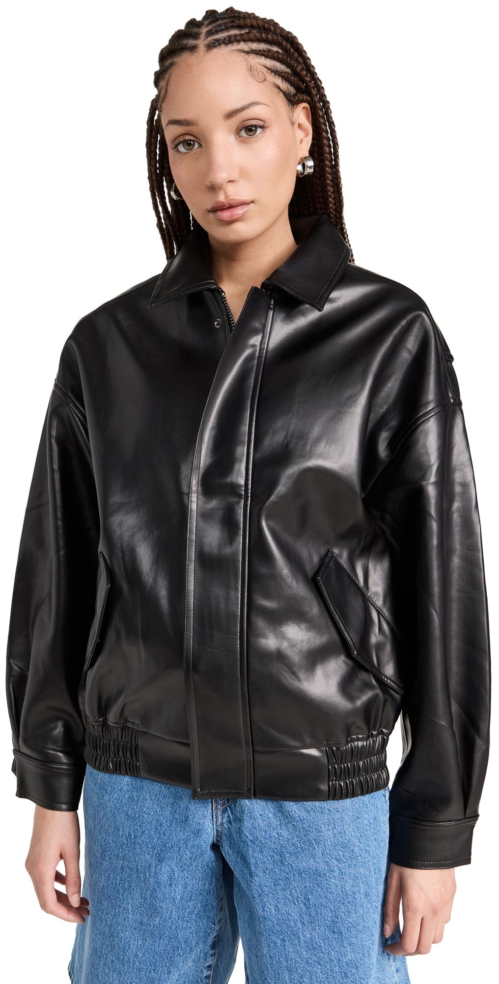 Lioness Kenny Bomber Jacket Jet Black L