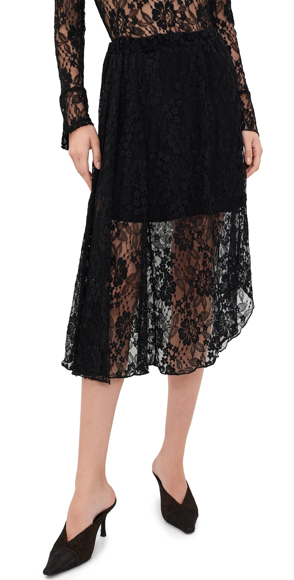 BAUM UND PFERDGARTEN Selmo Lace Skirt Black 36
